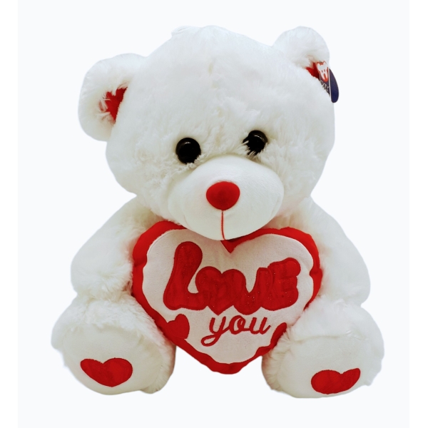 ΑΡΚΟΥΔΑΚΙ ΜΕ ΚΑΡΔΙΑ (40cm) '' VALENTINE'S GIFTS ''